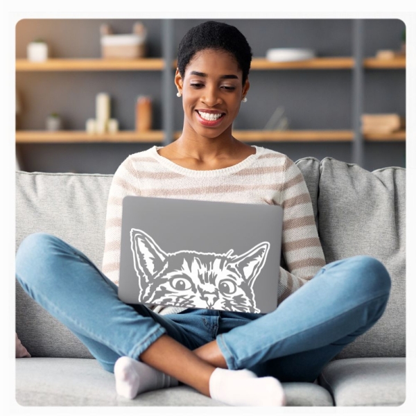 Katze Kätzchen Laptop Notebook Skin Aufkleber Netbook Tattoo LT008