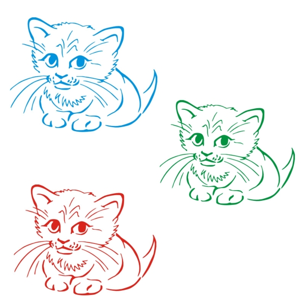 Katze Kätzchen Autoaufkleber Auto Aufkleber Sticker Tattoo A1216