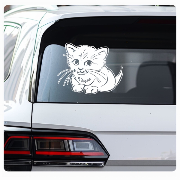 Katze Kätzchen Autoaufkleber Auto Aufkleber Sticker Tattoo A1216