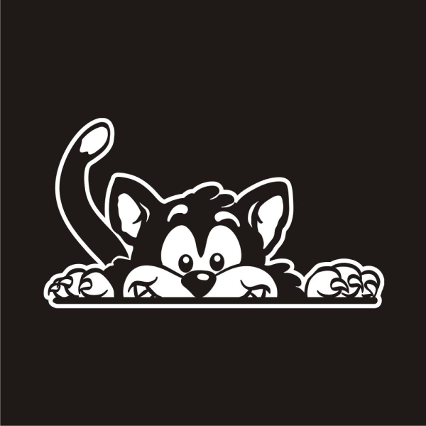 Autoaufkleber Katze Cat Kitty Kätzchen Pfoten Sticker A1240