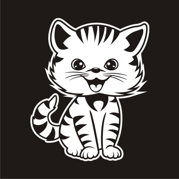 Katze Kitty Kätzchen Autoaufkleber Auto Aufkleber Sticker A779