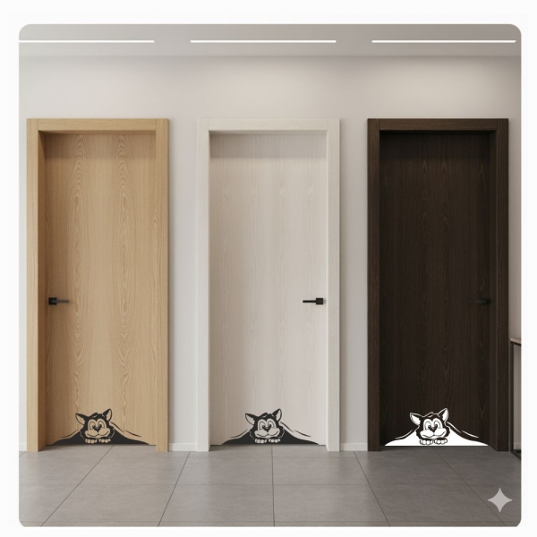 Katze Kätzchen Wandtattoo Türaufkleber Aufkleber Sticker BAD T144