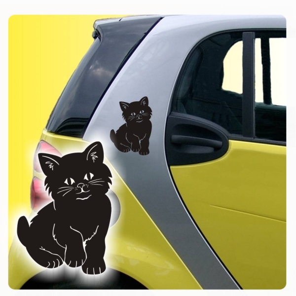 2 Katze Katzen Autoaufkleber Aufkleber Sticker A112