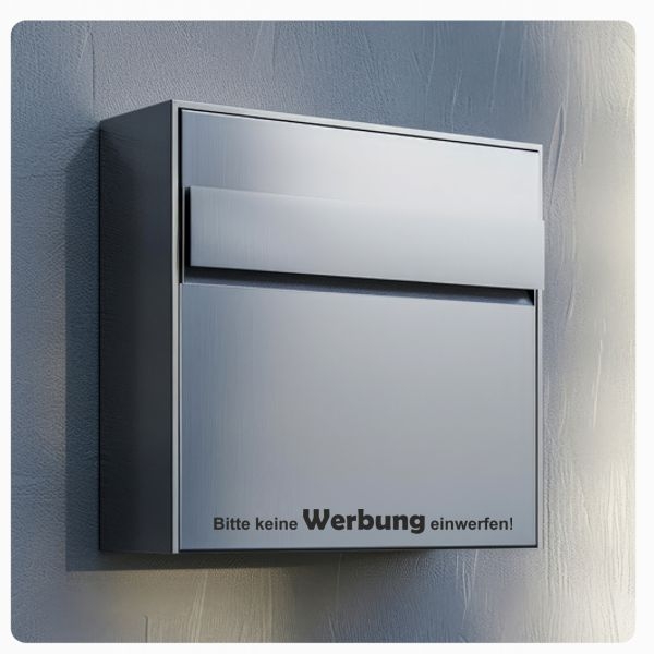Briefkasten Aufkleber Bitte keine Werbung einwerfen! B013