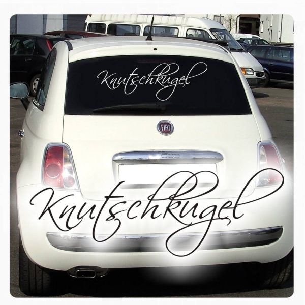 Knutschkugel Auto Aufkleber Sticker Autoaufkleber A1046