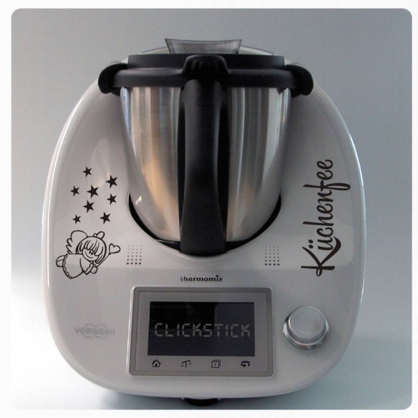 Küchenfee Elfe Sterne Aufkleber Sticker für Thermomix TM5 TM 6 Fee Tattoo TH105