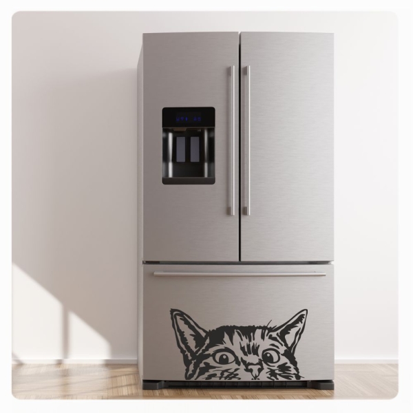 Katze Kater Kühlschrankaufkleber Aufkleber Sticker Dekor Wandtattoo K008