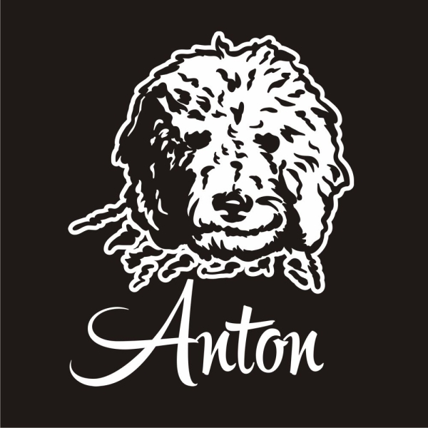 Auto Aufkleber Labradoodle Goldendoodle Name Autoaufkleber A3002