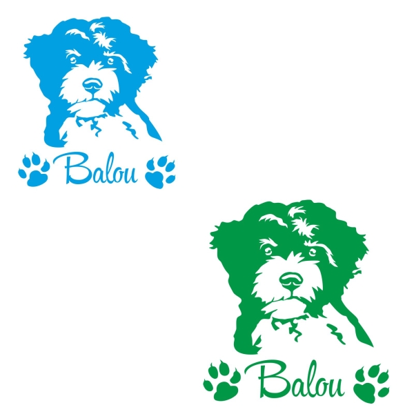Hundeaufkleber Lagotto Romagnolo Autoaufkleber A366