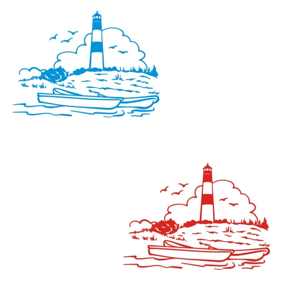 Leuchtturm Sylt Sticker Aufkleber Autoaufkleber WoMo Maritim WoMo007