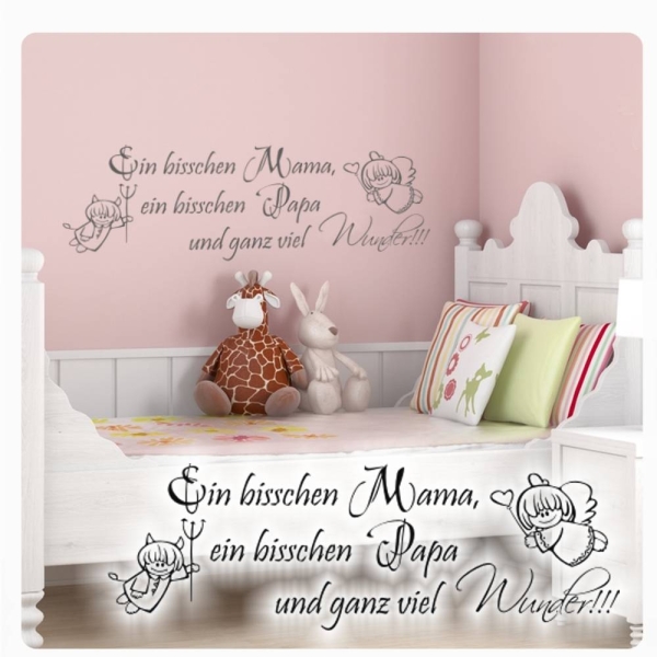 Mama Papa Wunder Kinderzimmer Wandtattoo W712