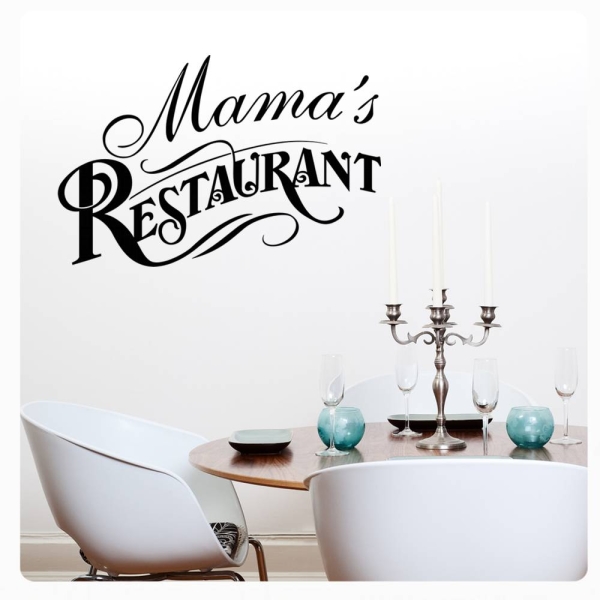 Wandtattoo Mama ´s Restaurant Wandaufkleber Küche W845