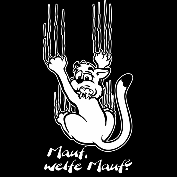 Kratze Katze Maus Autoaufkleber Sticker Motorhauben Mauf A3055