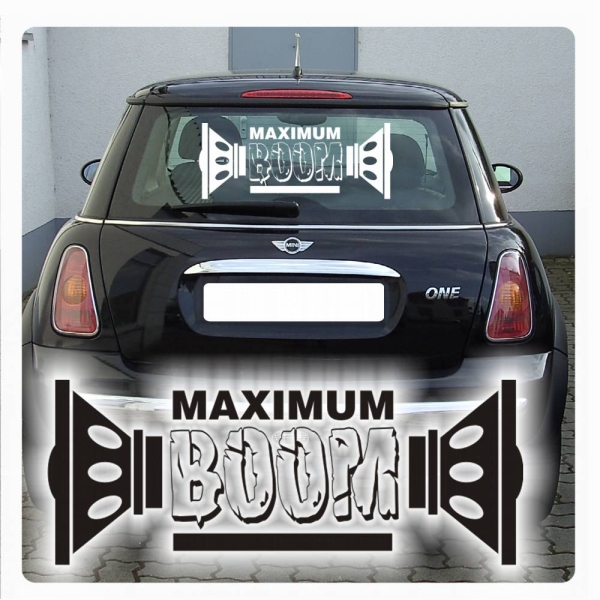 Maximum Boom Auto Aufkleber Lautsprecher Sticker A811