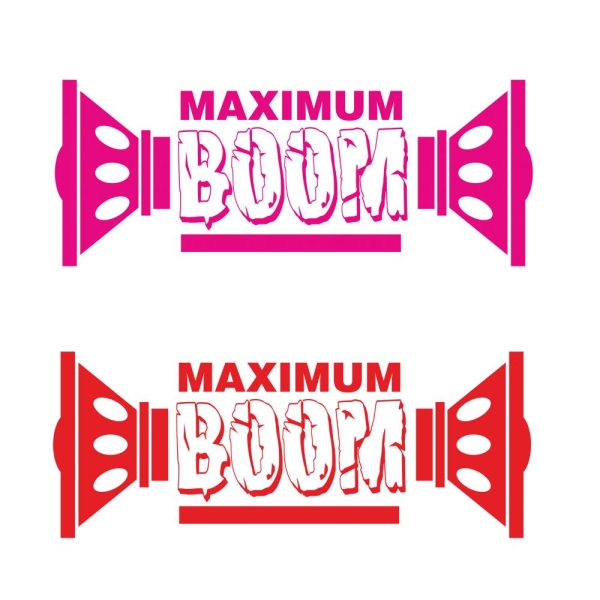 Maximum Boom Auto Aufkleber Lautsprecher Sticker A811