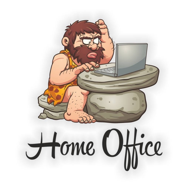 Türtattoo Home Office Neandertaler Digitaldruck Türaufkleber DT096