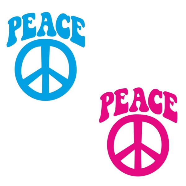 Peace 60iger 70iger Jahre Retro Auto Aufkleber Hippie Style A2053