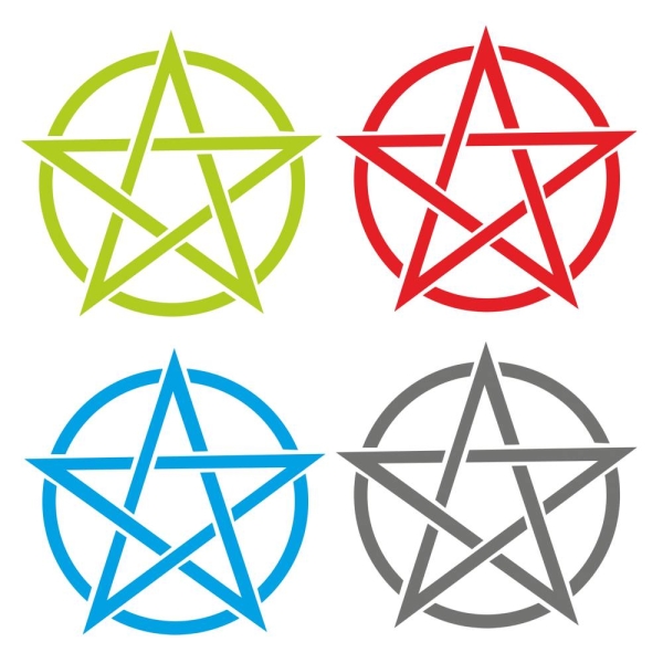Pentagramm Aufkleber Auto Sticker Autoaufkleber Hexe Hexen A197