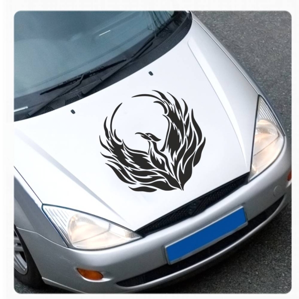 Autoaufkleber Phönix Feuervogel Tribal Flames Auto Aufkleber Sticker A4058