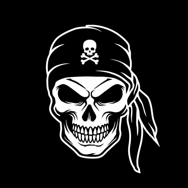 Pirat Kopf Skull Wohnmobil Aufkleber Wohnwagen Caravan Wohnwagen Sticker WoMo512