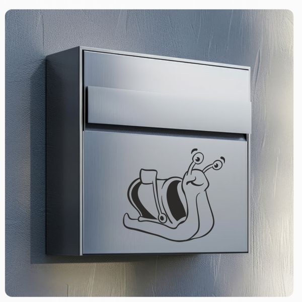 Briefkastenaufkleber Schnecke Postschnecke Schneckenpost  Aufkleber Sticker B016