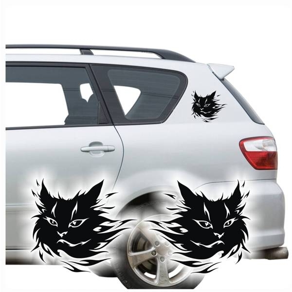 Auto Aufkleber Puma Katze Flames Autoaufkleber Sticker clickstick A621