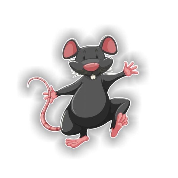 Ratte Autoaufkleber Maus Ratten  Sticker Digitaldruck DA056