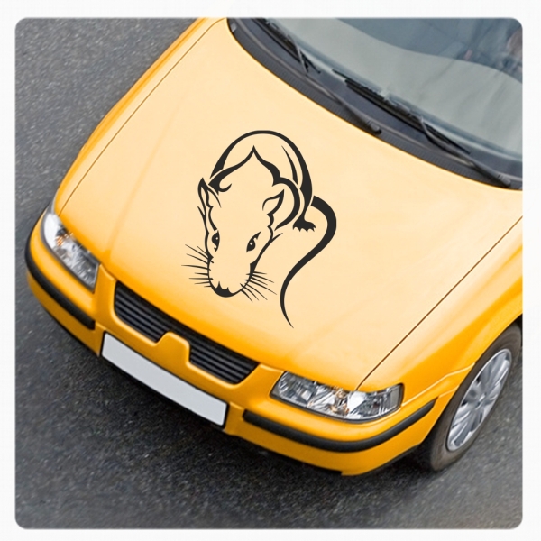 Tribal Auto Aufkleber Ratte Maus Ratten Autoaufkleber Motorhauben A326