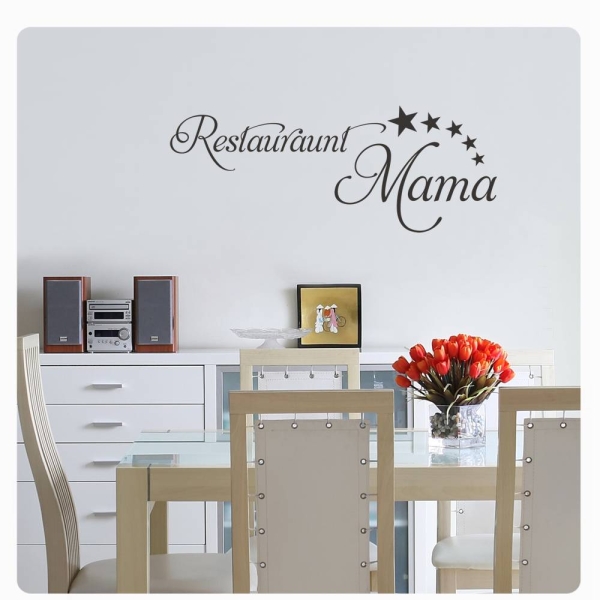 Restaurant Mama Wandtattoo Wandaufkleber Vintage W1071