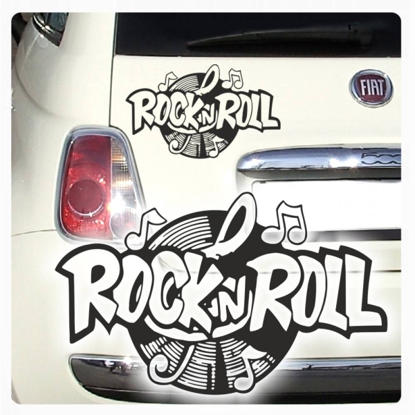 Rock`n Roll Autoaufkleber Retro 60iger 70iger Jahre Hippie Sticker A2060