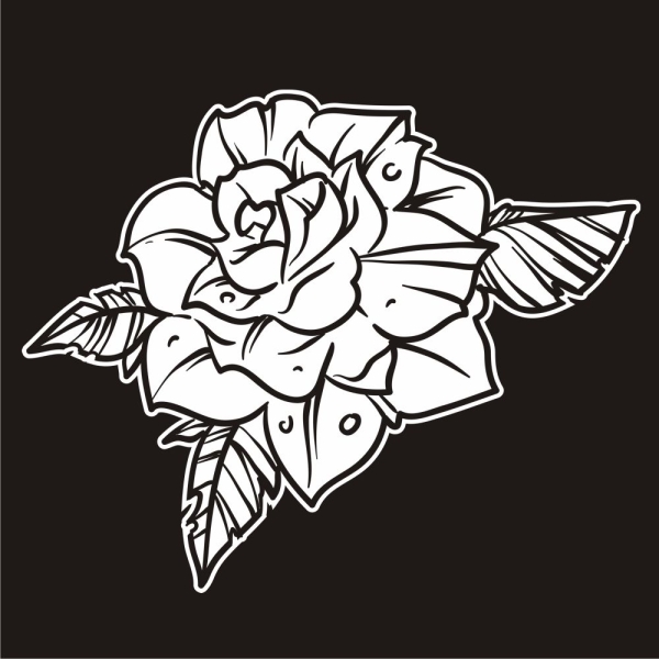 Motorhauben Aufkleber Rose Rosen Autoaufkleber Sticker A634
