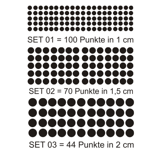Fahrradaufkleber Aufkleber Kreise Punkte Dots SET Sticker F088