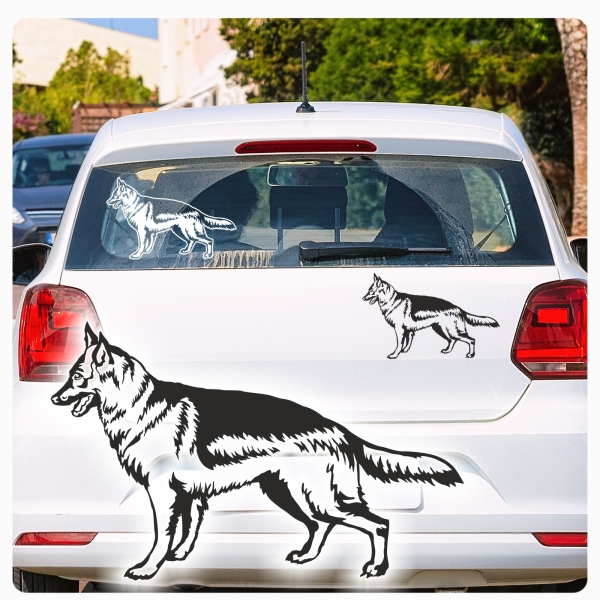 Hundeaufkleber Deutscher Schäferhund  Auto Aufkleber Hund Sticker A511