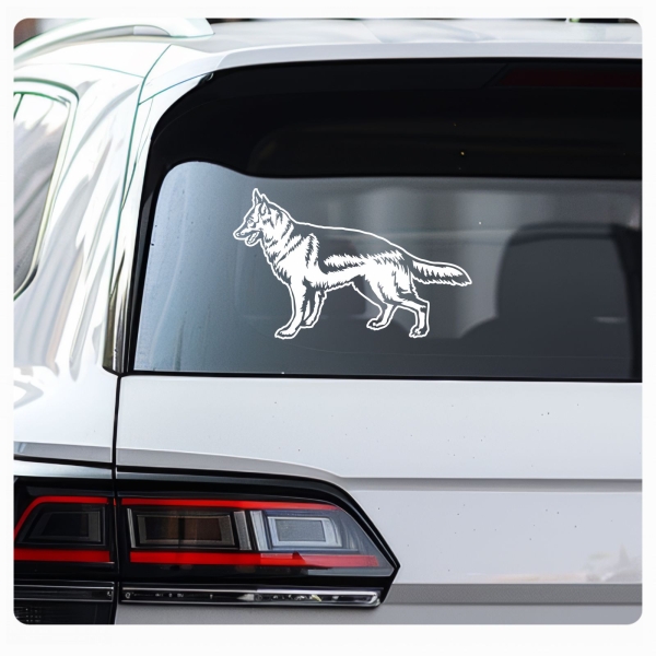 Hundeaufkleber Deutscher Schäferhund  Auto Aufkleber Hund Sticker A511