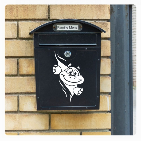 Briefkastenaufkleber Schildkröte schaut raus Aufkleber Sticker B024