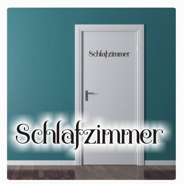 Schlafzimmer Tür Aufkleber Türaufkleber Wandtattoo Schriftzug T451