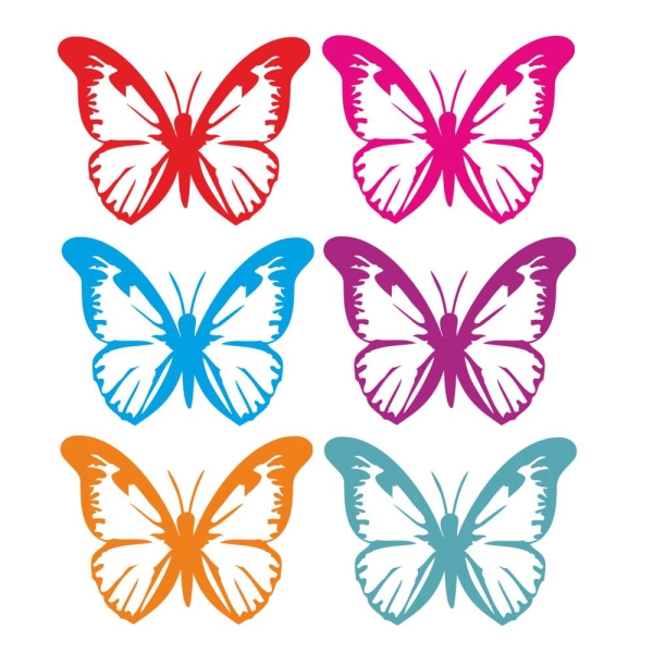 Autoaufkleber Schmetterling Butterfly Hawaii Auto Aufkleber Sticker Tattoo A376