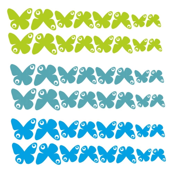 Fahrradaufkleber Schmetterlinge Butterfly Aufkleber SET Sticker F085