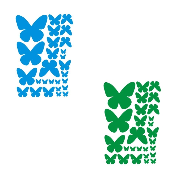 Schmetterlinge Wandtattoo Wandaufkleber Butterfly W337