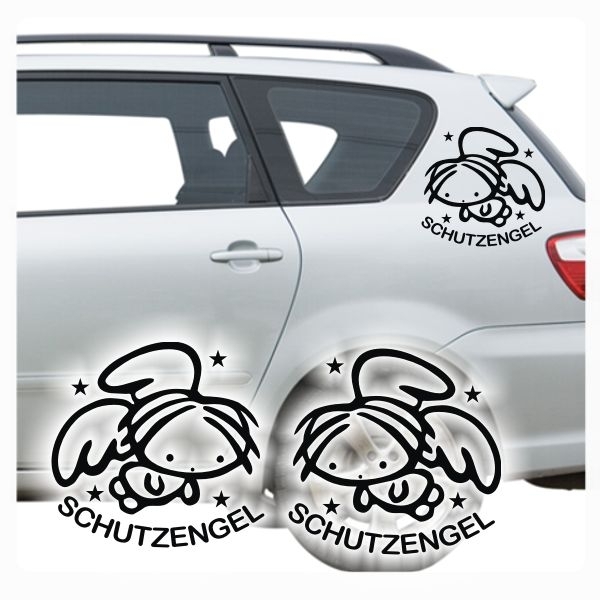 Auto Aufkleber Schutzengel Angel Engel Autoaufkleber Sticker clickstick A624