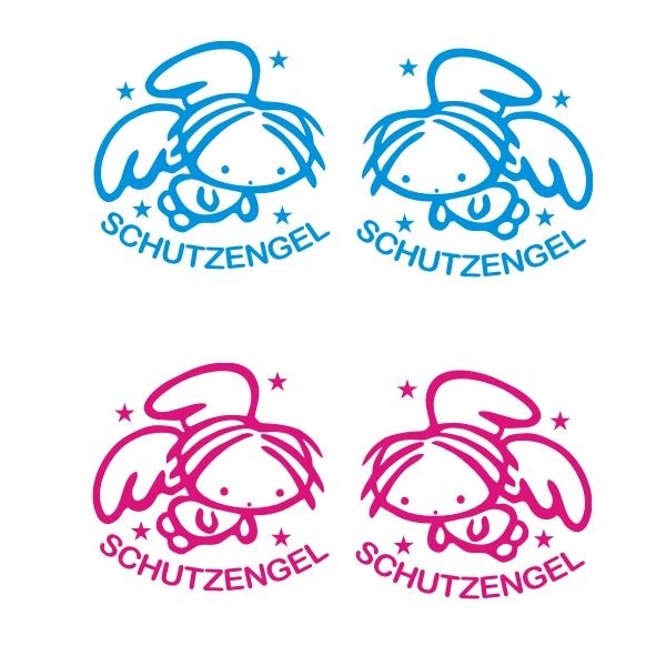 Auto Aufkleber Schutzengel Angel Engel Autoaufkleber Sticker clickstick A624