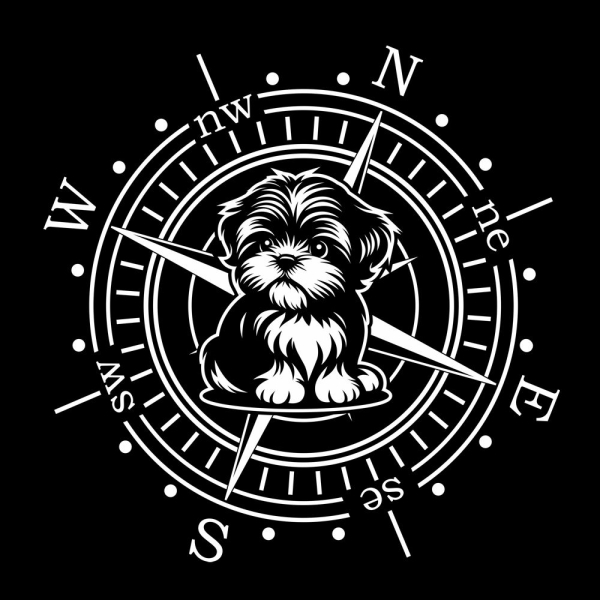 Wohnmobil Aufkleber Shih Tzu Kompass Wohnwagen Caravan Sticker WoMo498