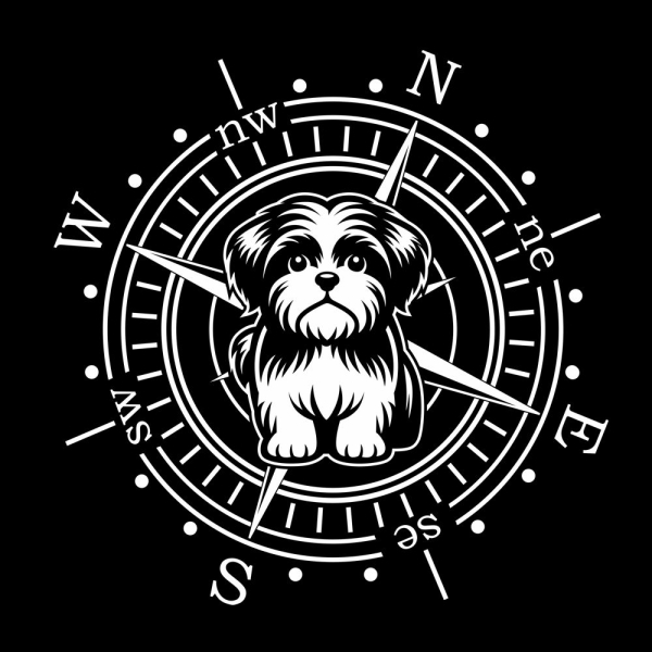 Wohnmobil Aufkleber Shih Tzu Kompass Wohnwagen Caravan Sticker WoMo484