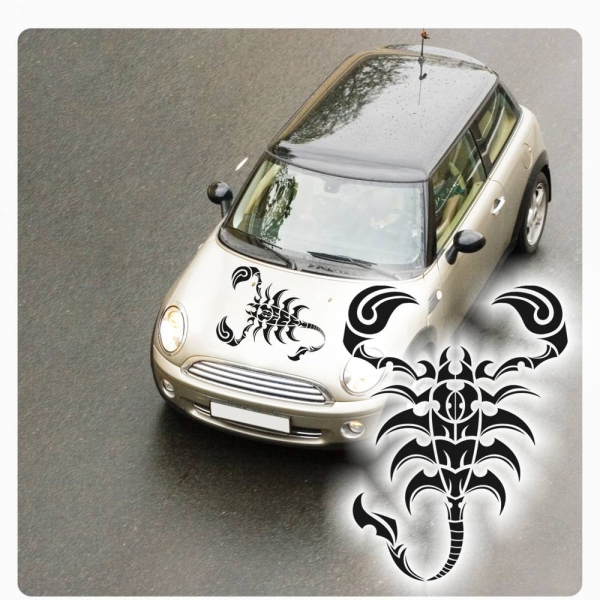 Skorpion Autoaufkleber Tribal Tattoo Scorpion Motorhauben Aufkleber Auto A4111