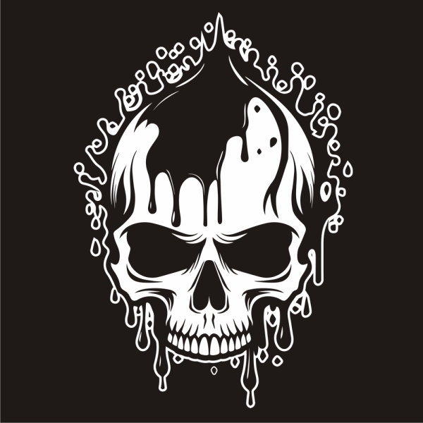 Skull Totenkopf Kleckse Motorhauben Autoaufkleber Auto Aufkleber Sticker A4264