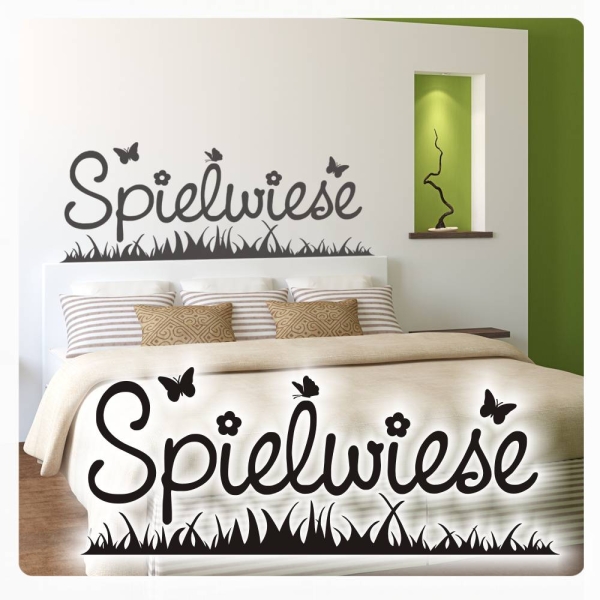 Wandtattoo Spielwiese Wandaufkleber Schlafzimmer Liebe W682