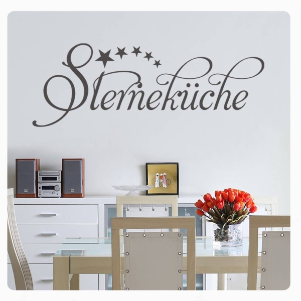 Sterneküche Küche Kaffee Essen Wandtattoo Wandaufkleber W1066