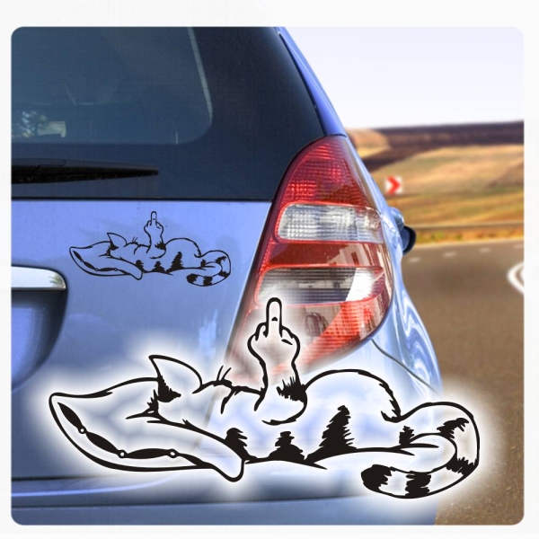 Autoaufkleber Stinkefinger Katze Sticker Auto Aufkleber lustig A652