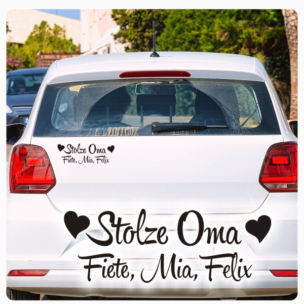 Stolze Oma Namen Auto Aufkleber Autoaufkleber Sticker A1726