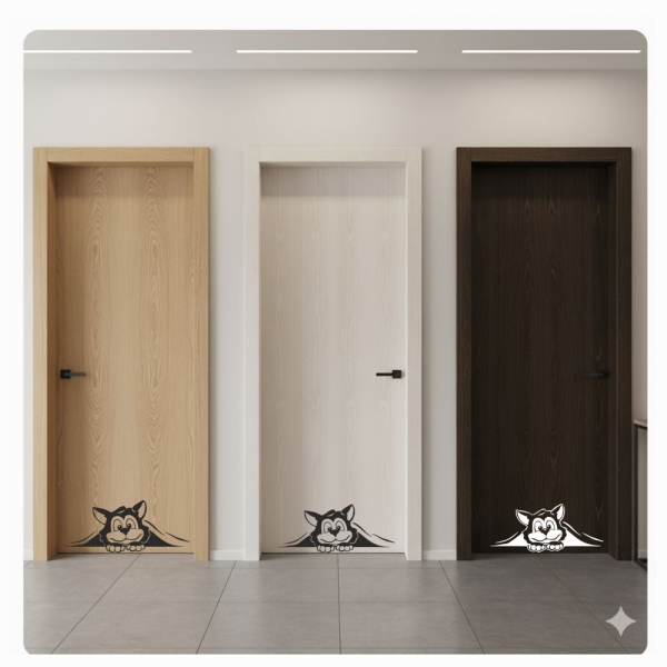 Türaufkleber Katze Kätzchen Wandaufkleber Tür Aufkleber T509